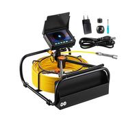 VEVOR Telecamera per Ispezione Tubazioni Fognarie 50 m Schermo 4,3" 6 LED