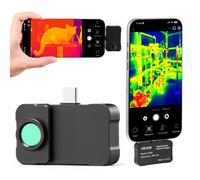 VEVOR Telecamera Termografica per Android e iOS, Risoluzione IR 256 x 192, Telecamera a Infrarossi Tascabile per Smartphone, Super Risoluzione 512 × 384 con Obiettivo Macro, 25 Hz, -20 °C a 550 °C