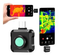 VEVOR Telecamera Termografica per Android, Risoluzione IR 160 x 120, Telecamera a Infrarossi Tascabile per Smartphone e Tablet, Risoluzione TISR 320x240, 25 Hz, -20 °C a 550 °C, 15 Tavolozze di Colori