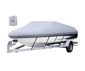 VEVOR Telo Copri barca Ricovero Lunghezza 518cm-579cm, Telo Copri Barca Tessuto Oxford 210D, Telo Impermeabile copri imbarcazione, Larghezza Fino 259cm, Telo Copertura per Varie Tipologie di Barche