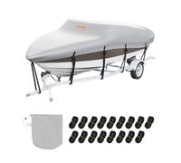 VEVOR Telo Copribarca Impermeabile Telo Copribarca Lunghezza 701-731cm Larghezza 259cm Scafo a V Telo Protettivo per Barca 600D Oxford Anti-UV con Borsa Barca a Motore da Traino Yacht