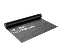 VEVOR Telo Isolante per Casa, 1220 x 76200 mm, Barriera al Vapore Spessa 0,17 mm, Telo in Plastica Resistente per Protezione Antistrappo, Barriera al Vapore per Edilizia Residenziale, Nero