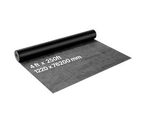 VEVOR Telo Isolante per Casa, 1220 x 76200 mm, Barriera al Vapore Spessa 0,17 mm, Telo in Plastica Resistente per Protezione Antistrappo, Barriera al Vapore per Edilizia Residenziale, Nero