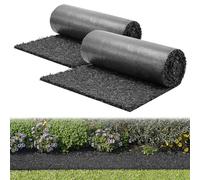 VEVOR Telo Pacciami per Giardinaggio in Gomma 2 Rotoli da 244 x 59 cm, Spessore di 12,7 mm, Riduzione della Crescita delle Erbacce dall'Aspetto Naturale, Percorso Pedonale Permanente per Giardinaggio