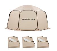 VEVOR Telo Parasole per Tenda da Sole, Adatto per Tende da Sole da 4500 x 4250 mm, Protezione Solare, Tessuto Oxford Argentato 300D da 1680 x 1600 mm, Confezione da 3, per Attività all'Aperto