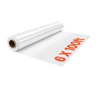 VEVOR Telo Plastica per Serra 1,8 x 30,5 m Spessore 6 mil in PE Trasparente, per Agricoltura Giardini e Piante Uso Esterno, Resistente al Tempo e alla Polvere, Copertura Invernale Spessa per Tunnel