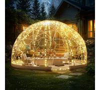 VEVOR Tenda a Cupola Copertura da 2,9 m Tenda da Campeggio a Cupola per Esterni, Igloo da Giardino con Finestra Trasparente, Copertura Impermeabile Trasparente per Campeggio, Viaggio, Eventi, Feste