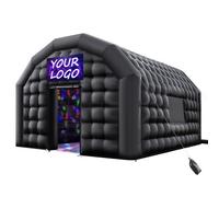 VEVOR Tenda da Discoteca Gonfiabile, 6 x 5 x 3,65 m, con Ventilatore da 680 W e Sacco di Sabbia, Tenda da Discoteca Gonfiabile Ventilata con 2 Finestre, per Eventi, Compleanni, Matrimoni e Feste
