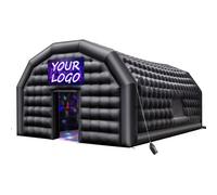 VEVOR Tenda da Discoteca Gonfiabile, 9 x 6 x 4 m, con Ventilatore da 1100 W e Sacco di Sabbia, Tenda da Discoteca Gonfiabile Ventilata con 2 Finestre, per Eventi, Compleanni, Matrimoni e Feste