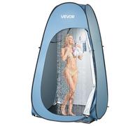 VEVOR Tenda da Doccia Pop-Up 1194 x 1194 x 1905 mm Tenda da Spogliatoio Portatile con Borsa da Doccia, Picchetti, Borsa per il Trasporto, Poliestere 190T con Rivestimento Argentato, Montaggio Rapido