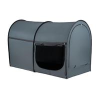 VEVOR Tenda da Letto, Tessuto Pongee, Tenda Traspirante a 4 Porte con Pali in Fibra da 7 mm, Baldacchino per Letto per Dormire Leggero di Dimensioni Standard, Casetta da Gioco per Bambini e Adulti