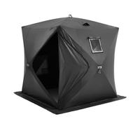 VEVOR Tenda da Pesca sul Ghiaccio 1,8 x 1,8 x 2 m Rifugio Portatile per Pesca sul Ghiaccio per 3-4 Persone, Tessuto Oxford 300D Impermeabile, con Ancore, Corde, Borsa da Trasporto, per Pesca Invernale