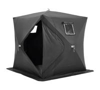 VEVOR Tenda da Pesca sul Ghiaccio 2,3 x 2,3 x 2 m Rifugio Portatile per Pesca sul Ghiaccio per 3-4 Persone, Tessuto Oxford 300D Impermeabile, con Ancore, Corde, Borsa da Trasporto, per Pesca Invernale