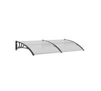 VEVOR Tenda da sole per porte e finestre, 198,1 x 96,5 cm, UPF 50+, in policarbonato, per porta d'ingresso, per esterni, per porte d'ingresso, tenda da sporgenza per tapparelle parasole, protezione UV