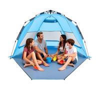 VEVOR Tenda da Spiaggia Pop Up per 4 Persone Portatile con Borsa per Trasporto