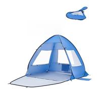 VEVOR Tenda da Spiaggia Parasole per Mare per 2 Persone, Portatile con Borsa per il Trasporto e Pali in Metallo, Ombrellone da Spiaggia Compatto per Campeggio, Pesca, Picnic, Tenda da Sole