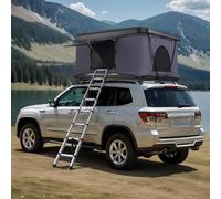 VEVOR Tenda da Tetto Rigida, Tenda da Tetto Naturnest Rigida per 2-3 Persone, Tenda da Tetto Rigida con Scala Telescopica e Materasso Spesso, Impermeabile e Antivento per Jeep SUV Van Pickup Truck