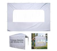 VEVOR Tenda Laterale per Gazebo da Giardino da 3 x 3 m, con Strato Impermeabile e di Protezione dalla Luce Solare per Tende per Eventi all'Aperto, Campeggio, solo 1 Parete Laterale, Bianco