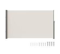 VEVOR Tenda Laterale Retrattile, Schermo Privacy Esterno Giardino Balcone Terrazza 160x300 cm, Frangivista Retrattile Poliestere 180g Impermeabile, UV30+ Paravento Divisorio per Cortile Balcone Beige