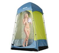 VEVOR Tenda Mobile da Spiaggia per Esterno da 1397 x 1397 x 2184 mm Spogliatoio con Picchetti, Corde, Borsa per il Trasporto e Pali in Acciaio, Tessuto Oxford 200D con Rivestimento Argentato