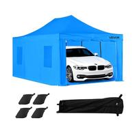 VEVOR Tenda per Cabina di Verniciatura a Spruzzo Portatile 587x398x178 cm Tenda per Verniciatura a Spruzzo Cabina Impermeabile e Pieghevole con 2 Finestre Laterali, Mobili per Auto Motociclette