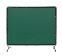 VEVOR Tenda per Saldatura 1,8x2,4m Tenda di Protezione per Saldatura in Vinile Ignifugo, Parete di Protezione per Saldatura con 4 Ruote Girevoli Coperta per Saldatura con Protezione UV Colore Verde