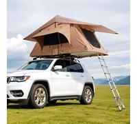 VEVOR Tenda Pieghevole da Tetto Rigida, Tenda da Tetto Naturnest Rigida per 2-3 Persone, Tenda da Tetto Rigida con Scala Telescopica e Materasso Spesso, Impermeabile per Jeep SUV Van Pickup Truck