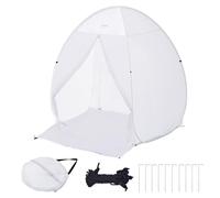 VEVOR Tenda Portatile per Pittura a Spruzzo 152,4 x 152,4 x 177,8 cm Tenda per Verniciatura a Spruzzo Portatile Pieghevole Pop-Up con Pavimento Integrato, Finestra di Scarico e Borsa Portaoggetti