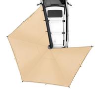 VEVOR Tenda solare retrattile, regolabile in altezza, PU3000 mm, UV50+, resistente alle intemperie, per SUV e campeggio (hardware incluso) Portapacchi estraibile a 270 gradi
