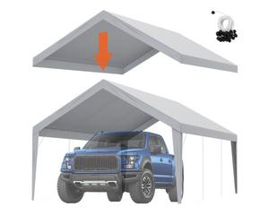 VEVOR Tenda Sostitutiva per Posto Auto Coperto 4x6m, Telo per Tenda da Garage, Impermeabile e Protetto dai Raggi UV (Solo Copertura Superiore, Telaio Non Incluso)