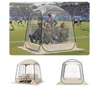 VEVOR Tenda Sportiva Pop-Up, a Bolle Trasparente da 160 x 160 cm per 2 a 4 Persone, Capsula Impermeabile per Esterni con Tappetino e Copertura Superiore, Tenda a Cupola Igloo da Giardino