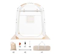 VEVOR Tenda Sportiva Trasparente per 1 Persona, Tenda a Bolle Istantanee, Resistente alle Intemperie, Tenda Riparo Esterno con Visione Chiara, Tenda per Calcio, Eventi Sportivi, Pesca all'Aperto