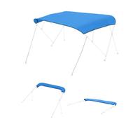 VEVOR Tendalino Parasole per Barche, Telo di Ricambio per Tendalino a 4 Archi 271 x 244 cm per Barche in Tessuto 600D Impermeabile Grado Nautico, Senza Telaio, Solo Telo, Resistente al Vento, Blu