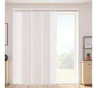 VEVOR Tende a Pannello Binario Estensibile da 116 cm a 218 cm di Larghezza, Tende a Pannello Regolabili Fino a 243 cm di Altezza, Tende a Pannello Oscuranti per Porte Scorrevoli, Marrone Chiaro