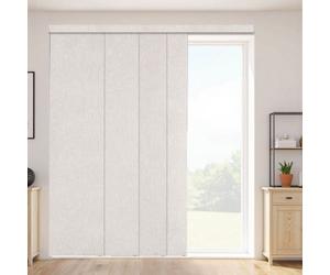 VEVOR Tende a Pannello Binario Estensibile Larghezza tra 116 cm e 218 cm Tende a Pannello per Privacy da Casa Balcone Salone, Tende a Pannello Oscuranti per Porte Scorrevoli, Grigio Chiaro