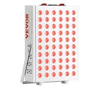 VEVOR Terapia a luce rossa per viso corpo, 60 LED a doppio chip, rosso 660 nm e vicino infrarosso 850 nm, pannello di terapia a luce rossa ad alta potenza per recupero, sollievo dal dolore, guarigione