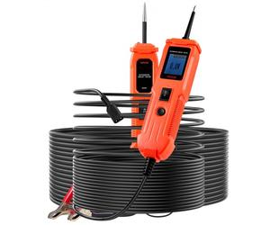 VEVOR Tester Elettrico per Circuiti Automobilistici con Sonda per Circuiti e Illuminazione, Tester DC 6-36V, Cavo da 4 m Rilevatore di Tensione per Berline, SUV, Camper e Camion