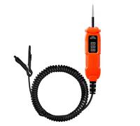 VEVOR Tester Elettrico per Circuiti Automobilistici con Sonda per Circuiti, Schermo LED Illuminazione, Tester di Tensione DC 3-72V con Penna, Cavo da 3,5 m Custodia in ABS per Veicoli