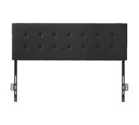 VEVOR Testiera per Letto Matrimoniale con Altezza Regolabile, 5 cm per Livello, Accessori per Letto, Testiera in Schiuma ad Alta Densità per Camera da Letto, Hotel, Alloggi Privati, Nero