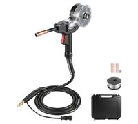 VEVOR Torcia MIG per Saldatura 130A con Cavo da 3 m, Pistola per Saldatura a Bobina con Lincoln Magnum 100SG (K2532-1), 11 Punte di Contatto di Ricambio, Filo in Alluminio Robusto e Valigetta Attrezzi