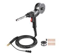 VEVOR Torcia MIG per Saldatura 135A con Cavo da 3 m, Pistola MIG per Saldatura a Bobina con Miller Spoolmate 100, 11 Punte di Contatto di Ricambio e Filo in Alluminio Robusto, per Officina e Industria