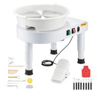 VEVOR Tornio da Vasaio 28 cm velocità Regolabile da 60 a 300 Giri/min