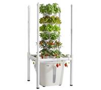 VEVOR Torre Idroponica 6 Ripiani, Sistema di Coltivazione per Piante Erbe Aromatiche Frutta Verdure Lampada LED per Coltivazione Crescita Controllo APP, Torre Idroponica Serbatoio 20 Litri