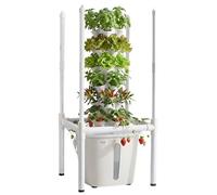 VEVOR Torre Idroponica 6 Ripiani, Sistema di Coltivazione per Piante Erbe Aromatiche Frutta Verdure Lampada LED per Coltivazione Crescita Controllo App, Torre Idroponica Serbatoio 20 Litri