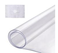 VEVOR Tovaglia di Plastica 356x610mm Spessore1,5 mm Trasparente Protezione Tavolo Rettangolare in PVC Impermeabile Facile da Pulire, Tovaglia per Tavolo da Ufficio Tavolo da Pranzo Comodino Scrivania