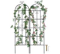 VEVOR Traliccio da Giardino Rampicanti Antiruggine in Metallo 51x180 cm 2 Pezzi