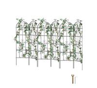 VEVOR Traliccio da Giardino Rampicanti per Piante Fiori in Metallo Antiruggine, Supporto per Traliccio per Rose Rampicanti Esterno, Traliccio Decorativo per Clematide Alta Cortili 51 x 180 cm 6 Pezzi