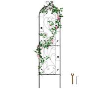 VEVOR Traliccio da Giardino Rampicanti per Piante Fiori in Metallo Antiruggine, Supporto per Traliccio per Rose Rampicanti da Esterno, Traliccio Decorativo per Clematide Alta per Cortili 38 x 152 cm