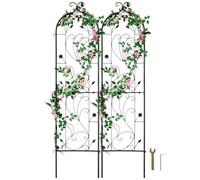 VEVOR Traliccio da Giardino Rampicanti per Piante Fiori in Metallo Antiruggine, Supporto per Traliccio per Rose Rampicanti Esterno, Traliccio Decorativo per Clematide Alta Cortili 38 x 152 cm 2 Pezzi