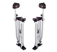 VEVOR Trampoli in Alluminio per Edilizia Altezza Regolabile 61-101,6 cm Misura di Piedi 27-29 cm, Trampoli in Alluminio per Lavori Interni Esterni Cartongessisti Muratori Pittori Spettacoli in Costume